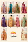Parinay By Stavan Fancy Fabric With Embroidery Work Saree Wholesale In India